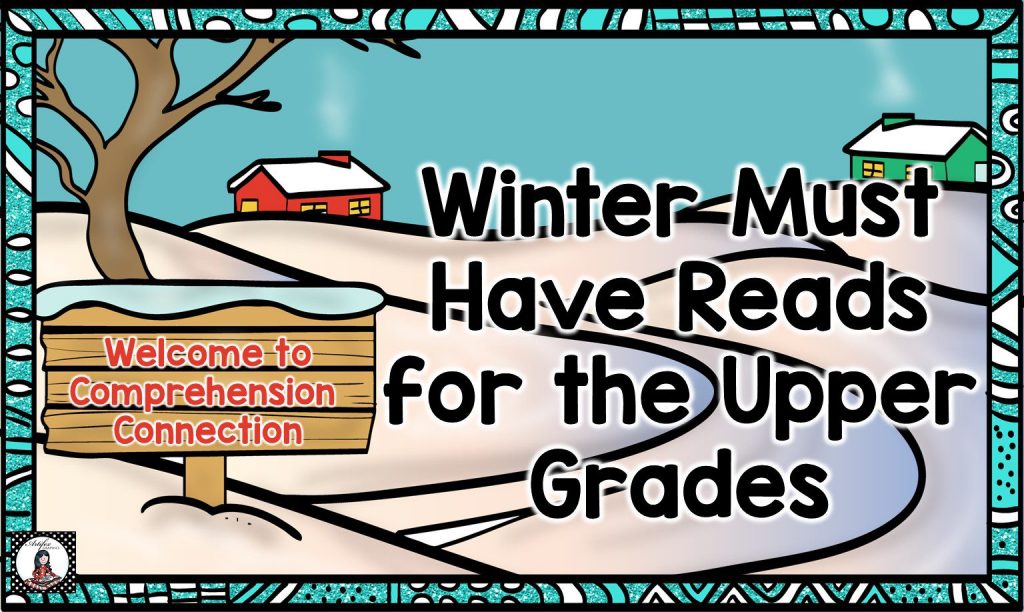 Winter books featured pin, winter must have reads for the upper grades
