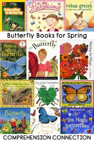 Butterflies butterfly books for spring book cover collage