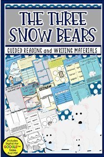 Planning a Bear Theme in 5 Easy Steps! 2 Bear theme the three snow bears guided reading and writing materials