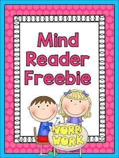 5 Reading Games to Motivate Your Readers 2 reading games - Mind Reader Freebie resource graphic