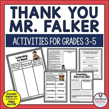 13 Fun Ways Patricia Polacco's Books Support Readers and Writers 2 Thank You Mr. Falker