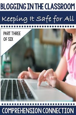 How to Ensure Blogging Safety for All 5 Blogging Safety blogging in the classroom keeping it safe for all part three of six with a student typing on a laptop