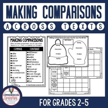 Making comparisons across texts freebie