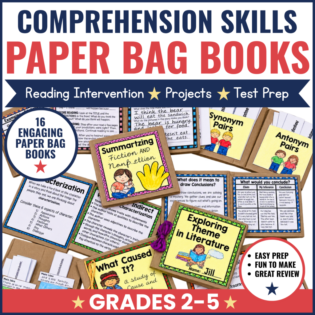 5 Effective Ways to Improve Organization for Classroom Tutoring 4 Comprehension Projects for Any Book Reading Skills Activities