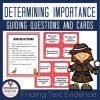 Determining Importance Question Task Cards and Anchor Charts
