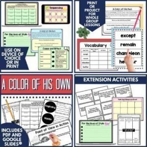 Leo Lionni Author Study Reading Activities In Digital And PDF ...