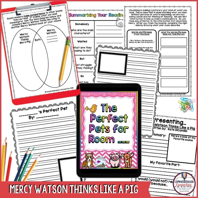 Mercy Watson Bundle of Book Companions Reading and Writing Activities 4 Mercy Watson Bundle of Book Companions Reading and Writing Activities - Image 4