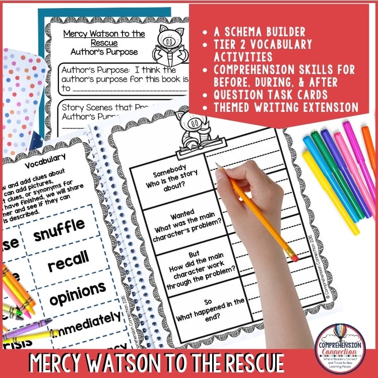 Mercy Watson Bundle of Book Companions Reading and Writing Activities 2 Mercy Watson Bundle of Book Companions Reading and Writing Activities - Image 2