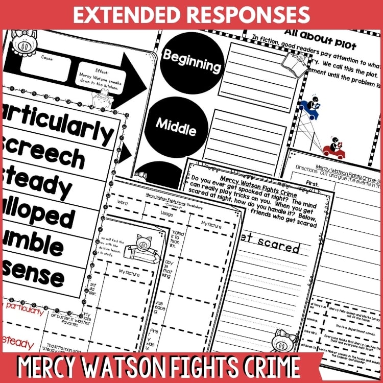 Mercy Watson Bundle of Book Companions Reading and Writing Activities 9 Mercy Watson Bundle of Book Companions Reading and Writing Activities - Image 9