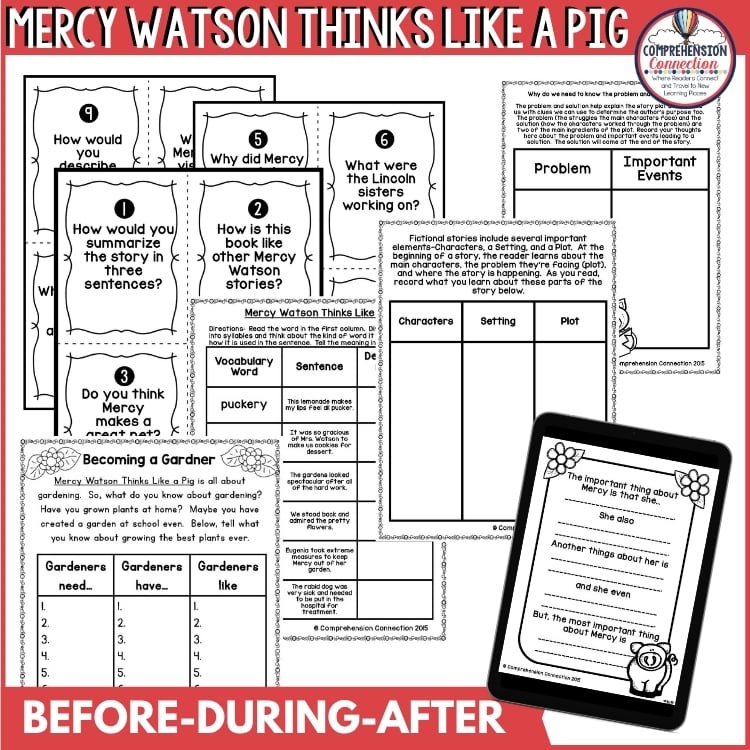 Mercy Watson Bundle of Book Companions Reading and Writing Activities 5 Mercy Watson Bundle of Book Companions Reading and Writing Activities - Image 5