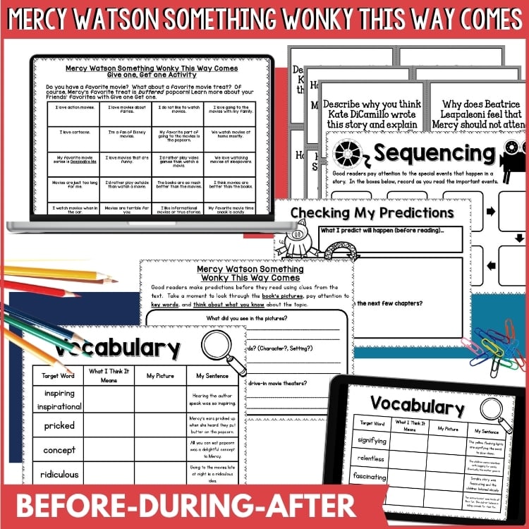 Mercy Watson Bundle of Book Companions Reading and Writing Activities 3 Mercy Watson Bundle of Book Companions Reading and Writing Activities - Image 3