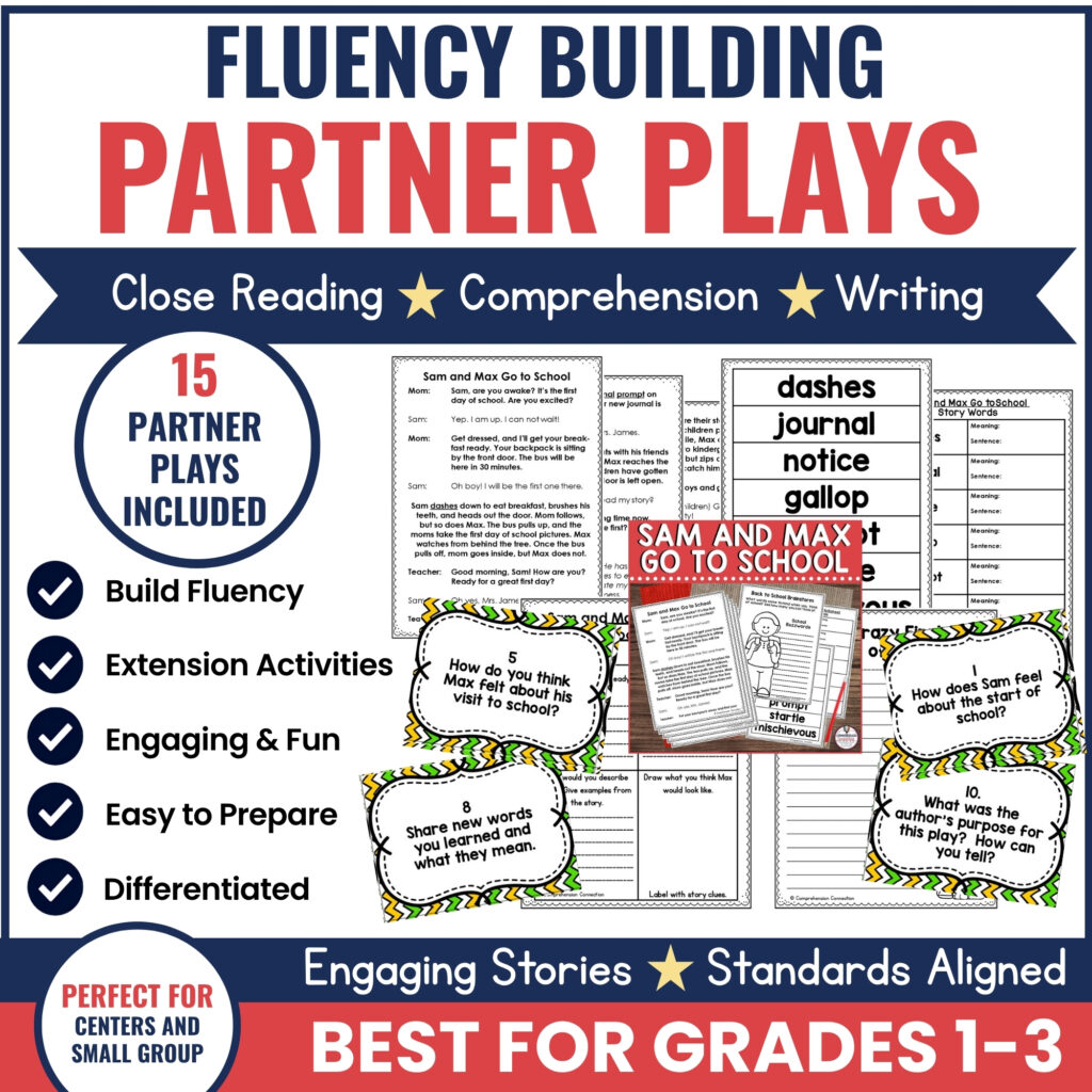 Engaging Ways to Build Fluency with Partner Plays 5 Partner Play Bundle for Primary