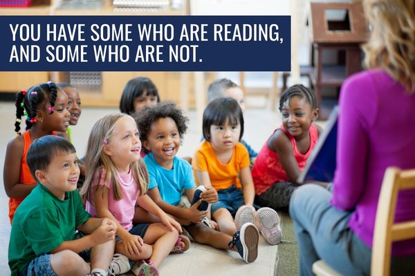 You have some who are reading, and some who are not