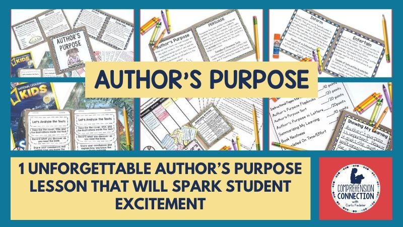 1 Unforgettable Author’s Purpose Lesson That Will Spark Student Excitement